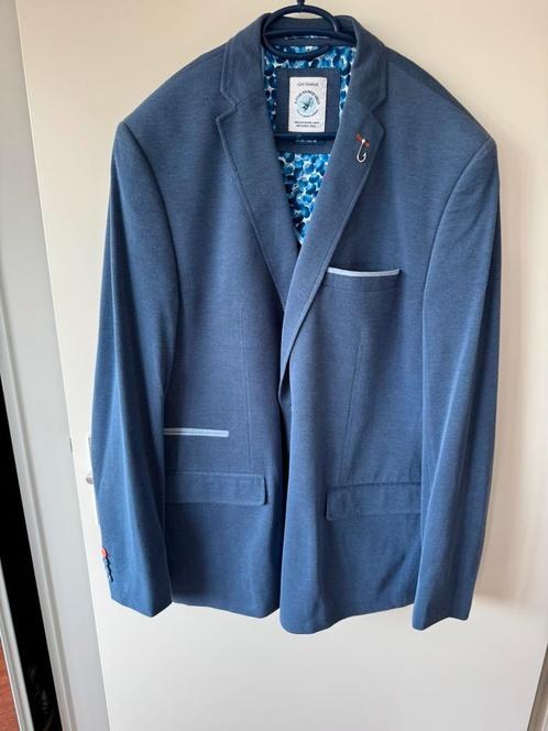 Chique!Fish named Fred colbert en gilet maat 60, Kleding | Heren, Kostuums en Colberts, Zo goed als nieuw, Overige maten, Blauw