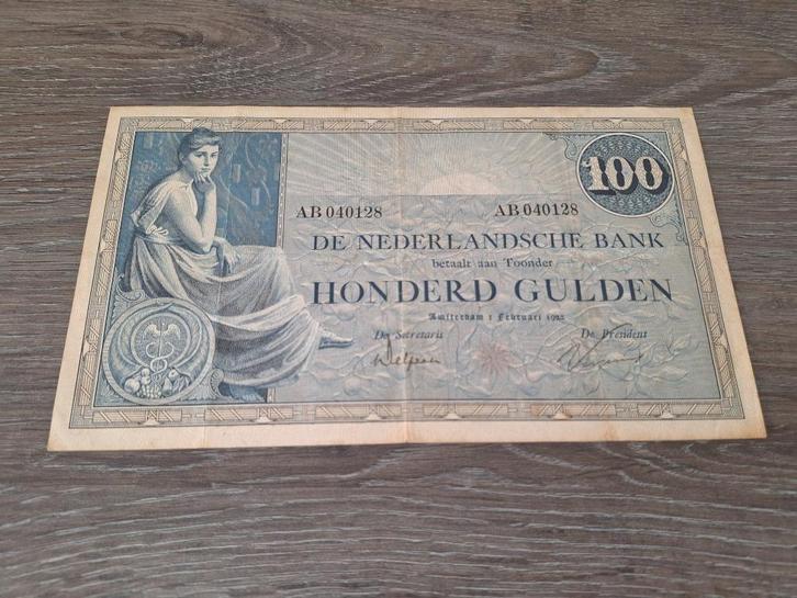 Net biljet 100 gulden Grietje Seel 1922, variant PL69b1, Postzegels en Munten, Bankbiljetten | Nederland, 100 gulden, Ophalen of Verzenden