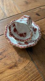 Kop en schotel Coalport  Indian Tree Coral, Antiek en Kunst, Ophalen of Verzenden