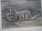 Hubertus Hille, mooie tekening 1931 in lijstje, Antiek en Kunst, Kunst | Tekeningen en Foto's, Ophalen