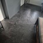 55m² LVT vloer Luxevinyltegels. 50x50cm, Ophalen, Gebruikt, Zwart, Vinyl