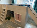 Steigerhouten kinderbed met glijbaan, Ophalen, Zo goed als nieuw, Eenpersoons, Hout