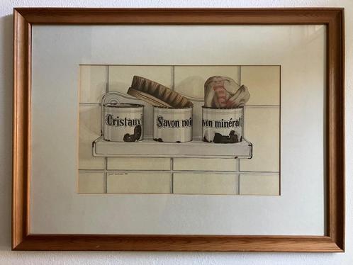 Aquarel, Antiek en Kunst, Kunst | Schilderijen | Klassiek, Ophalen