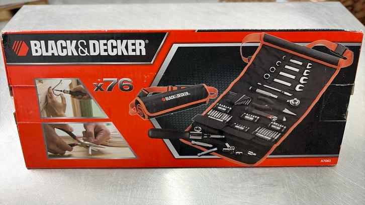 Black&Decker Handgereedschapsset in rolkoffer, Doe-het-zelf en Verbouw, Gereedschap | Handgereedschap, Zo goed als nieuw, Ophalen of Verzenden