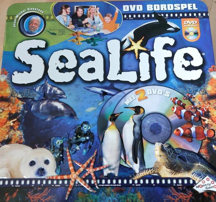 Sealife bordspel met dvd, Hobby en Vrije tijd, Gezelschapsspellen | Bordspellen, Zo goed als nieuw, Drie of vier spelers, Ophalen of Verzenden