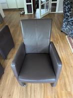 Mooi leren eetkamerstoelen, Ophalen, Gebruikt, Bruin, Leer