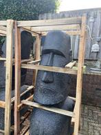 Moai Paaseiland hoofd. 120cm hoog, Tuin en Terras, Tuinbeelden, Nieuw, Beton, Mensenbeeld, Ophalen