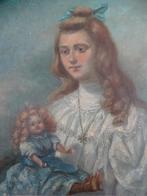 Oud schilderij op doek, Ophalen of Verzenden