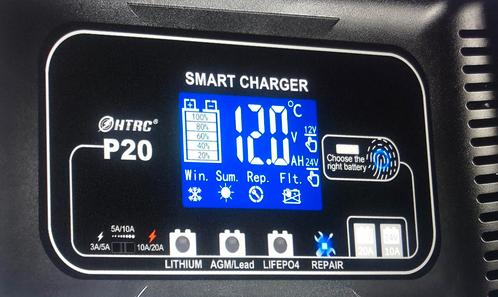 12V/24V 20A Automatische Batterij Accu Oplader Druppellader, Auto-onderdelen, Accu's en Toebehoren, Nieuw, Ophalen of Verzenden