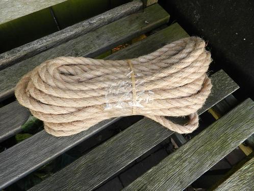 TOUW JUTE  12mm trossen a 10mtr., Watersport en Boten, Accessoires en Onderhoud, Nieuw, Lijn of Blok, Ophalen