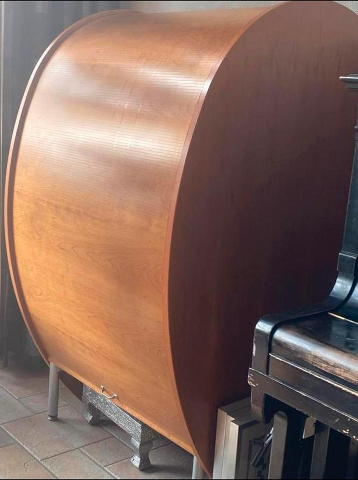 Design kast, bol met rolluik, Huis en Inrichting, Kasten | Boekenkasten, 50 tot 100 cm, 25 tot 50 cm, Ophalen of Verzenden