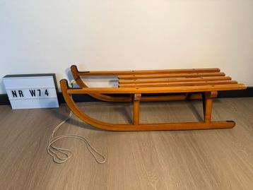 Houten slee 92 cm DAVOS met trekkoord beschikbaar voor biedingen