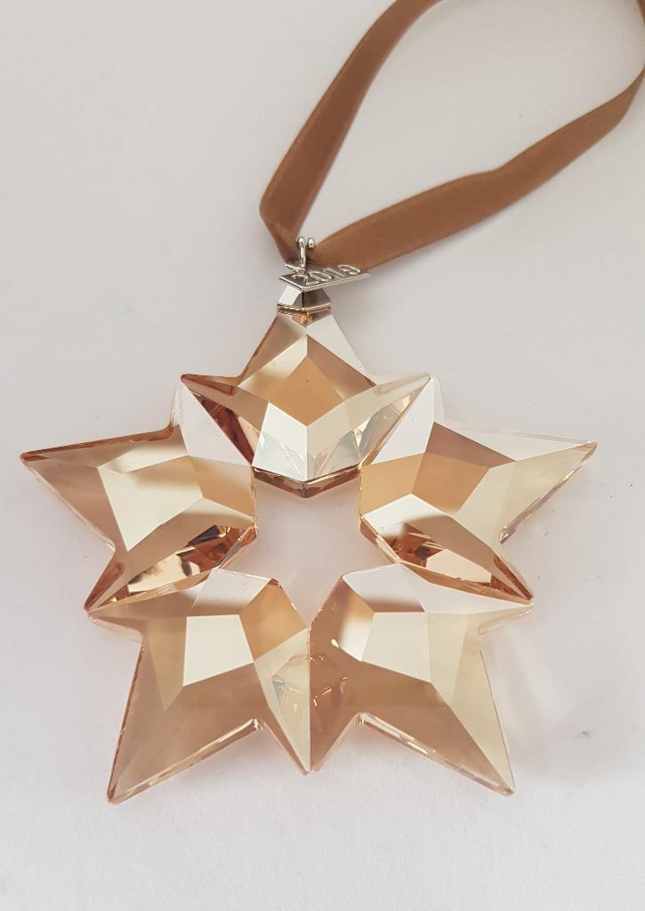 Swarovski 2019 Lim-Ed kerstster Gold shadow.Kristallijn Shop, Verzamelen, Swarovski, Nieuw, Figuurtje, Verzenden