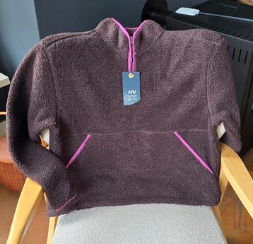Teddy fleece vest trui anorak jack XXL XL 44 Bruin roze bies beschikbaar voor biedingen
