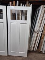 83x201,5cm binnendeur stomp wit gegr incl glas in lood XB7
