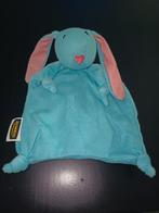 Jumbo blauw konijn roze oren, knuffeldoek., Ophalen of Verzenden, Zo goed als nieuw, Konijn