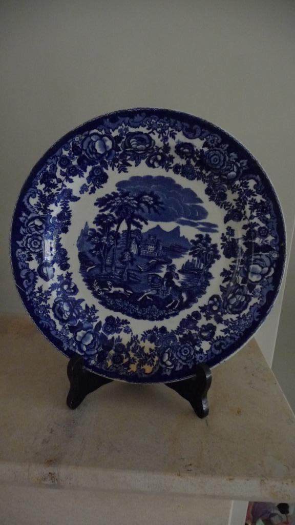 Delfts blauw Bord - 26 cm (met hanger), Antiek en Kunst, Antiek | Wandborden en Tegels, Ophalen of Verzenden