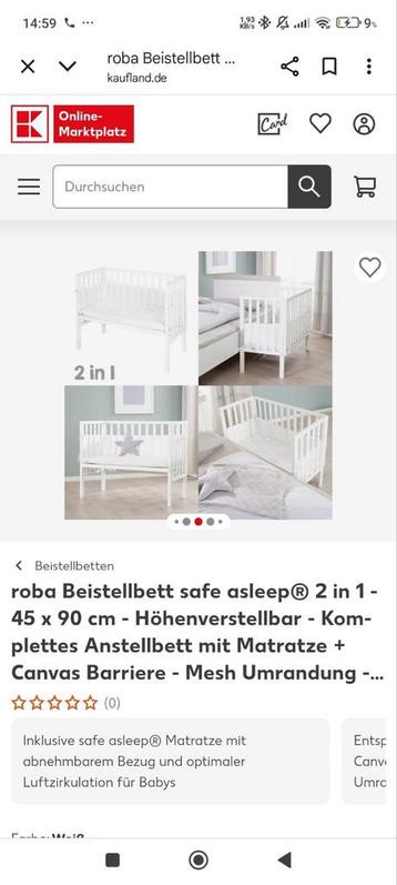 Baby Bijstel Bedje Compleet beschikbaar voor biedingen