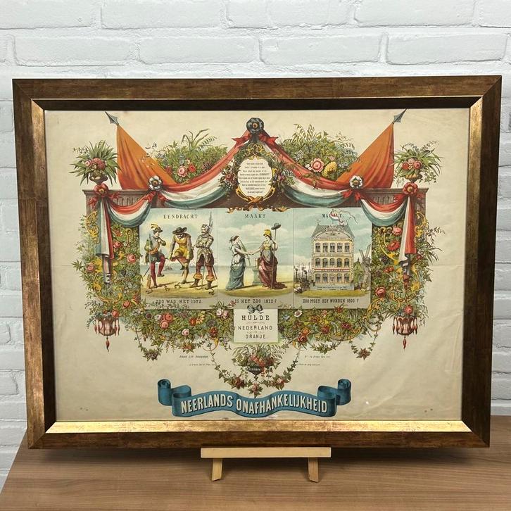 Neerlands Onafhankelijkheid - Amand, naar Isaäc Arentz -, Antiek en Kunst, Kunst | Etsen en Gravures, Ophalen of Verzenden