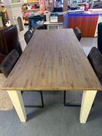Eettafel landelijk NIEUWSTAAT 210x100cm, Ophalen of Verzenden, Zo goed als nieuw, Rechthoekig, 200 cm of meer