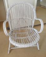 Rotanstoeltje, Huis en Inrichting, Stoelen, Ophalen, Gebruikt, Wit, Riet of Rotan