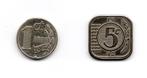 Te koop: replica's oorlogsgeld van de 1 en 5 cent in nikkel, Ophalen of Verzenden, Overige materialen, Nederland
