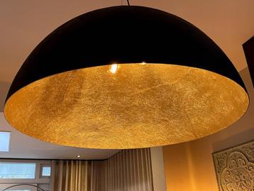 Moderne Hanglamp zwart/goud 100 cm hotel chique  beschikbaar voor biedingen