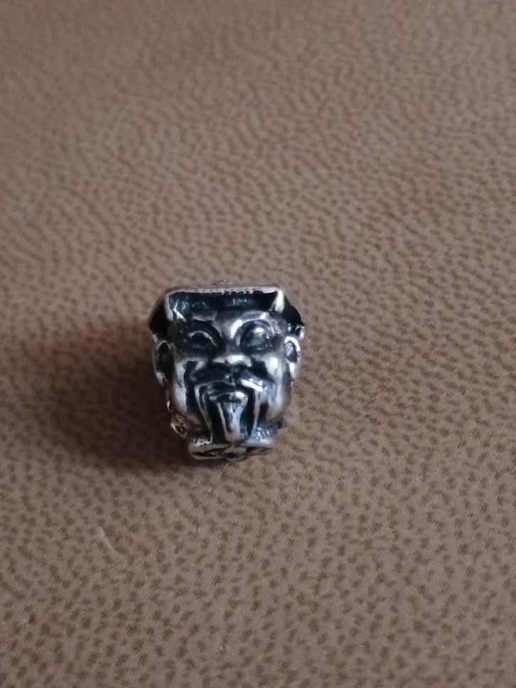 Trollbeads Nachtegaal   zilver met goud, Sieraden, Tassen en Uiterlijk, Bedels, Nieuw, Trollbeads, Zilver, 1 bedel, Ophalen of Verzenden