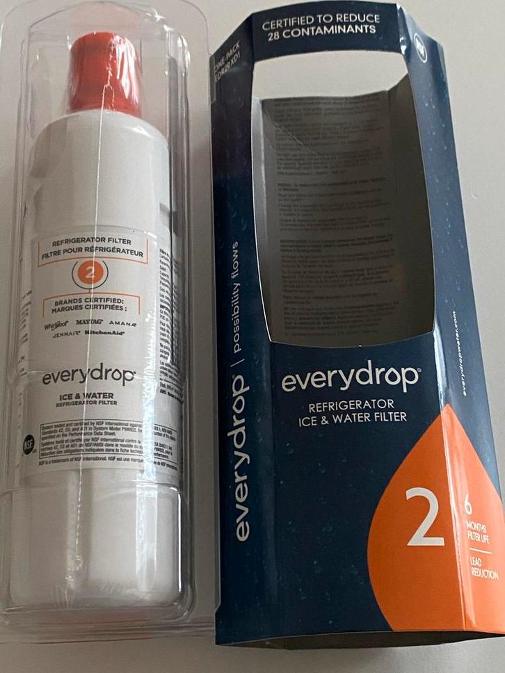 8x Waterfilters voor Amerikaanse Koelkasten: w.o. Whirlpool, Witgoed en Apparatuur, Koelkasten en IJskasten, Nieuw, Met vriesvak