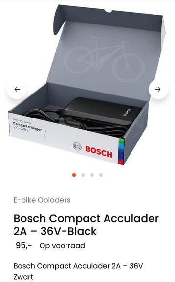BOSCH Compact Charger 100-240V beschikbaar voor biedingen