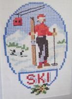 Borduurpatroon  Ski lift  nr 5983, Hobby en Vrije tijd, Borduren en Borduurmachines, Verzenden, Nieuw, Handborduren, Patroon