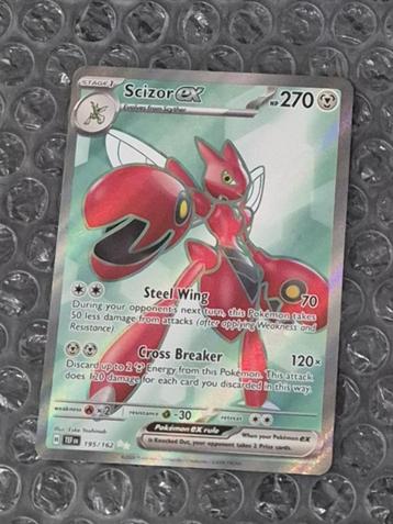 Full Art Scizor 195/162 Temporal Forces Scarlet & Violet beschikbaar voor biedingen