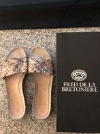 NIEUWE Fred de la Bretonière slippers LEER maat 41!, Nieuw, Slippers, Verzenden