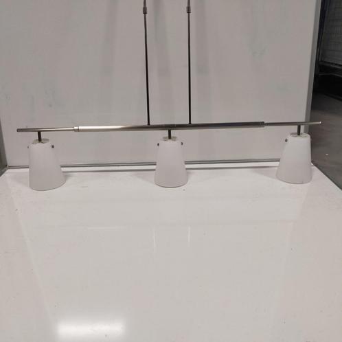 Hanglamp met 3 glazen kapjes - Estiluz, Huis en Inrichting, Lampen | Hanglampen, Ophalen of Verzenden