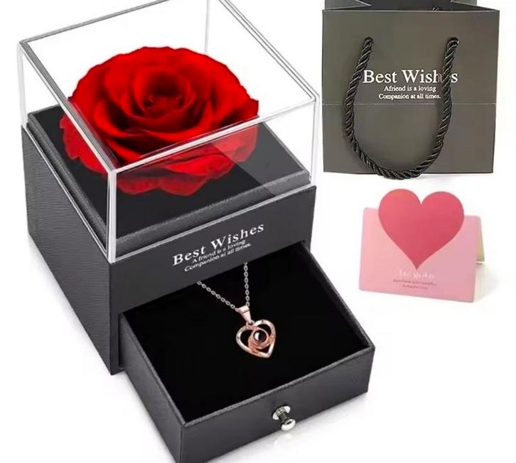 Ketting met geheime boodschap in mooi doosje (nieuw), Sieraden, Tassen en Uiterlijk, Kettingen, Nieuw, Overige materialen, Zilver