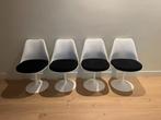 4x Knoll Saarinen Tulip Chair – draaibare eettafelstoelen, Huis en Inrichting, Stoelen, Ophalen, Wit, Design, Zo goed als nieuw