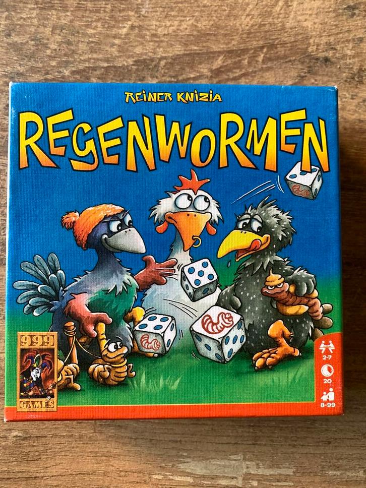 Regenwormen spel, Hobby en Vrije tijd, Gezelschapsspellen | Bordspellen, Zo goed als nieuw, Ophalen of Verzenden