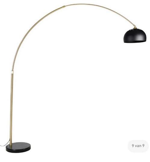 xxl booglamp messing zwart, Huis en Inrichting, Lampen | Vloerlampen, Zo goed als nieuw, 150 tot 200 cm, Ophalen