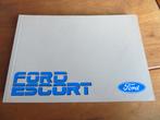 Instructieboek Ford Escort, Escort cabrio, Escort VAN 1990, Ophalen of Verzenden