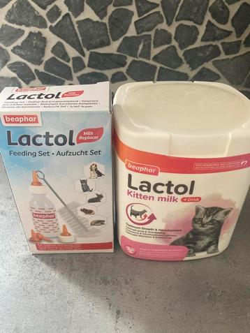 Gratis kittenmelk en voederfles beschikbaar voor biedingen