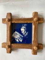Delfts blauw tegeltje. Rembrandt / lezende oude vrouw., Antiek en Kunst, Ophalen