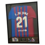 Frenkie de Jong gesigneerd Barcelona 21/22 ingelijst shirt, Verzamelen, Sportartikelen en Voetbal, Shirt, Ophalen of Verzenden