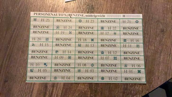 #50 Compleet vel benzinebonnen jaren 70, Verzamelen, Retro, Overige typen, Ophalen of Verzenden