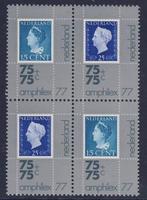 Nederland, Postfris Amphilex 77 NVPH 1101/1102b, Postzegels en Munten, Postzegels | Nederland, Na 1940, Verzenden, Postfris