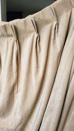 Gordijn zandkleurig, Ophalen, 200 cm of meer, Beige, Zo goed als nieuw