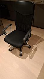 Zwarte bureau stoel, Huis en Inrichting, Bureaustoelen, Ophalen, Zo goed als nieuw, Zwart, Balstoel