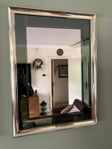 Spiegel Goud Rookglas Facet / Hollywood Regency Vintage beschikbaar voor biedingen