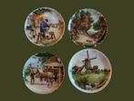 4 x Bord Royal Schwabab Enter gesigneerd J.C. van Hunnik, Ophalen of Verzenden