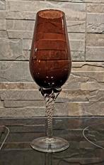 MCM Empoli decoratief wijnglas. Amethist, handgeblazen, Antiek en Kunst, Antiek | Glas en Kristal, Ophalen of Verzenden