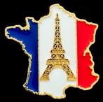 Eiffeltoren Paris met Franse vlag pin 6, Verzamelen, Speldjes, Pins en Buttons, Verzenden, Nieuw, Stad of Land, Speldje of Pin
